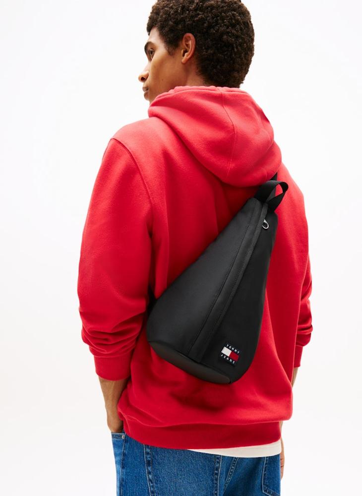 تومي جينز حقيبة كتف بمقبض علوي وشعار - Image 5