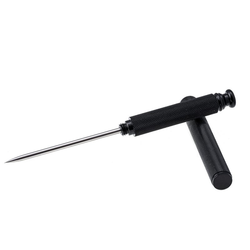 FANYUN Stainless Steel Ice Pick With Safety Cover  Pick Tool For Breaking Ice  Non-Slip Antiskid Handle For Easy To Grip (Black) - Image 1