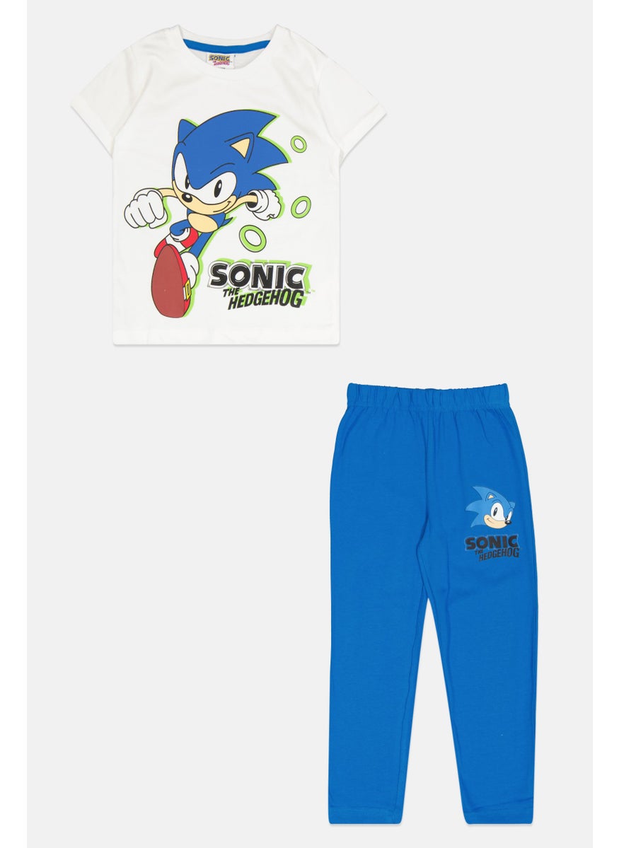 SONIC Kids Boy 2 Pieces The Hedgehog Pajama Set, Multicolor  - Image 1