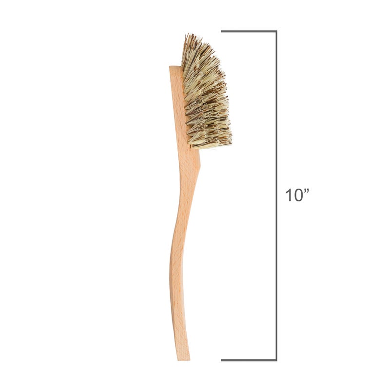 Redecker Extra Long Curved Dish Brush, Extra Strong Union Fiber Bristles, Oiled Beechwood Handle, 10-1/2 Inches, Made in Germany - Image 3