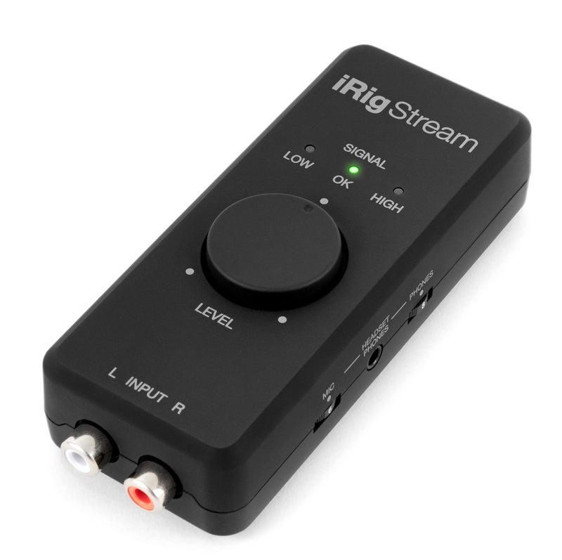 IK Multimedia iRig Stream stereo audio interface for iPhone, iPad, Mac, iOS and PC with USB-C, Lightning and USB for 24-bit, 48 kHz recording from mixers and studio gear - Image 1