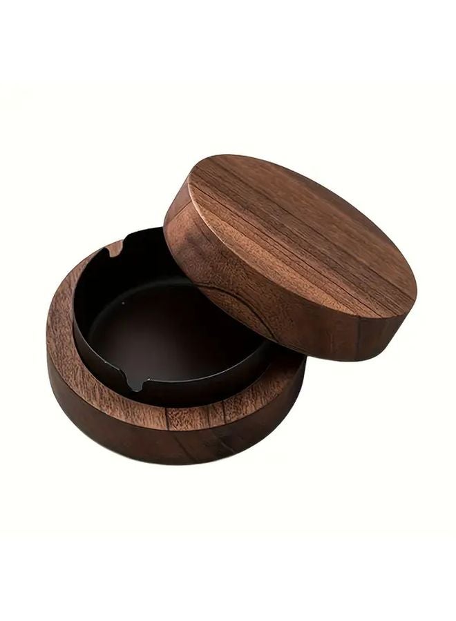 صحن رماد الجوز الثقيل المقاوم للرياح حامل صينية التدخين الفولاذ المقاوم للصدأ الفضي - Image 2