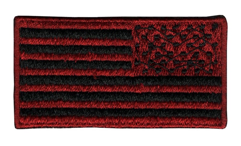 Generic American Flag (U.S) Applique Embroidered Sew-on Patch ; Size Small: 6.5cm x 3cm for Jackets, Bags, Caps, T-Shirts, Jeans, Outdoor Clothing (1 Piece). (Code: SBX-156)  - Image 1