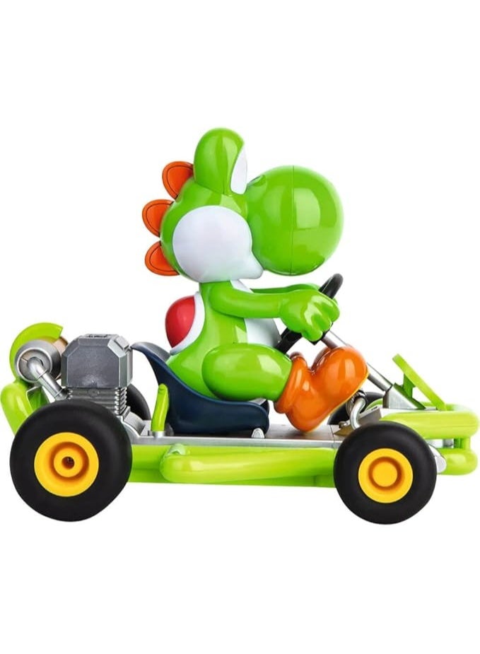 Carrera RC Official Licensed Mario Kart Pipe Kart Yoshi 1:18 Scale 2.4 GHz Remote Radio Control Car with Rechargeable LiFePO4 Battery - Kids Toys Boys/Girls - Image 5