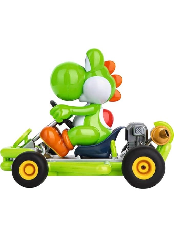 Carrera RC Official Licensed Mario Kart Pipe Kart Yoshi 1:18 Scale 2.4 GHz Remote Radio Control Car with Rechargeable LiFePO4 Battery - Kids Toys Boys/Girls - Image 4