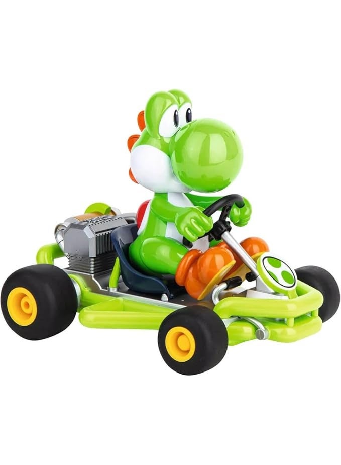Carrera RC Official Licensed Mario Kart Pipe Kart Yoshi 1:18 Scale 2.4 GHz Remote Radio Control Car with Rechargeable LiFePO4 Battery - Kids Toys Boys/Girls - Image 3