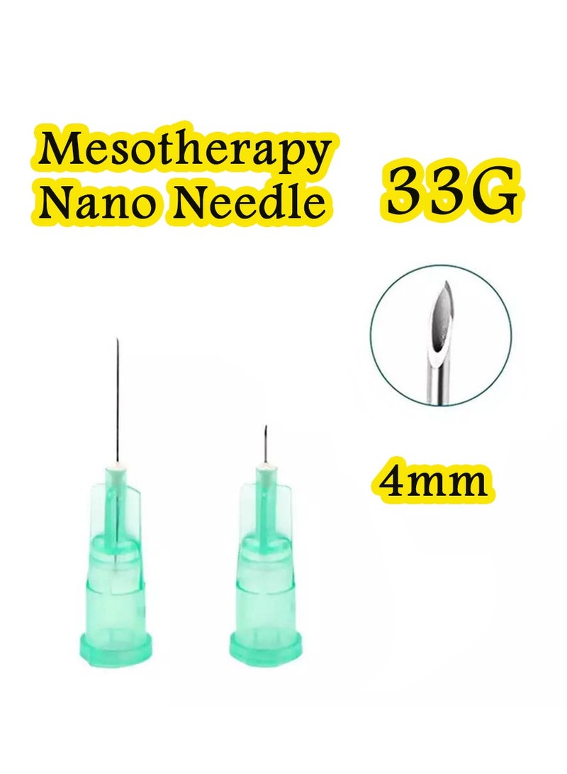 Meso Needles (33G, 4mm) – Nano Ultra-Fine Ultra Sharp for Minimal Discomfort – High Pure Grade Stainless Steel – Variety of Gauge Sizes with Multiple Lengths. - Image 1