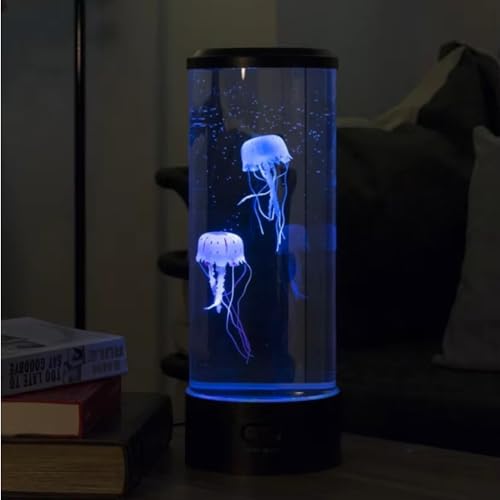 HUMAIZAR Jelly Fish Lamp LED Color Changing Mini Aquarium Simulation, Decorative Acrylic Night Light, USB Battery Operated (Battery NOT Included) Unique Gift Ornament for Home - Image 4