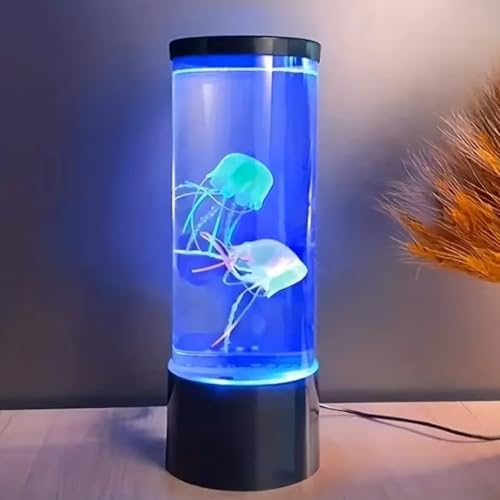 HUMAIZAR Jelly Fish Lamp LED Color Changing Mini Aquarium Simulation, Decorative Acrylic Night Light, USB Battery Operated (Battery NOT Included) Unique Gift Ornament for Home - Image 5