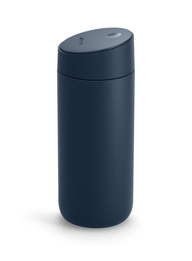 16 oz Carter Move Travel Coffee Mug with Slide-Lock lid - Leak Proof To-Go Coffee Tumbler with Ceramic Interior and Vacuum-Insulated Stainless Steel - Coffee Cups - Stone Blue