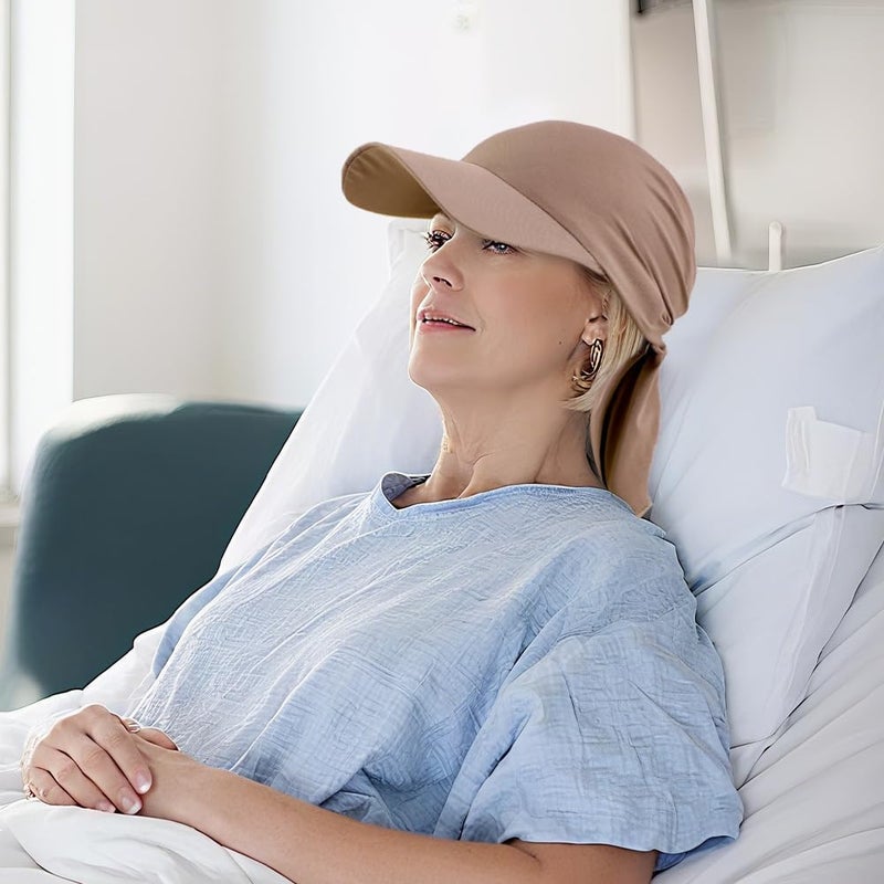 4 Pcs Summer Soft Cancer Headwear for Women UV Protection Headscarf Chemo Baseball Cap Hair Loss Turban Hat - Image 5