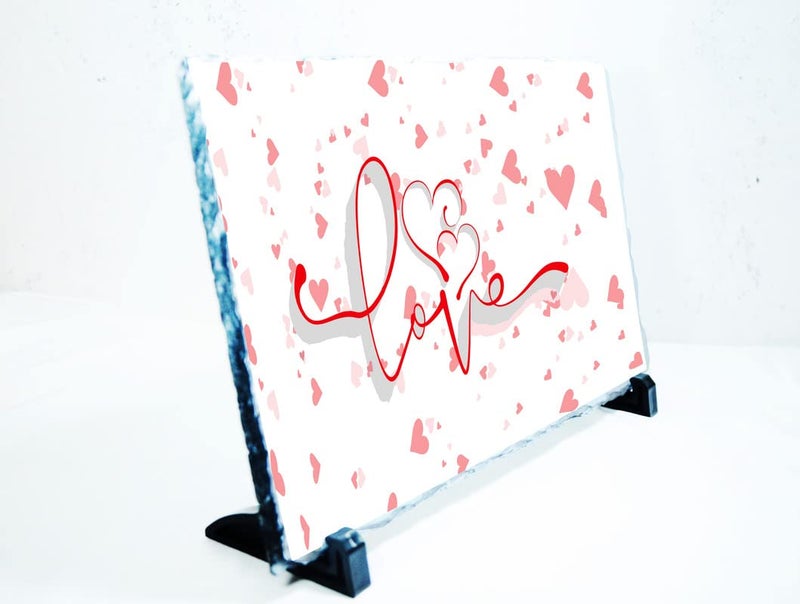 Love Table Decor Ceramic Rock Tile Size 5 x 7 Inches Table Decoration Home Dcor Bible Verse Love Quotes - Image 2