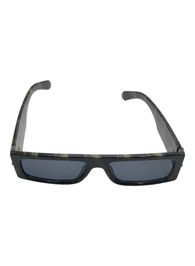 Influence Germany - Stylish Rectangular Sunglasses with Dark Green Tortoise Frames - Image 4