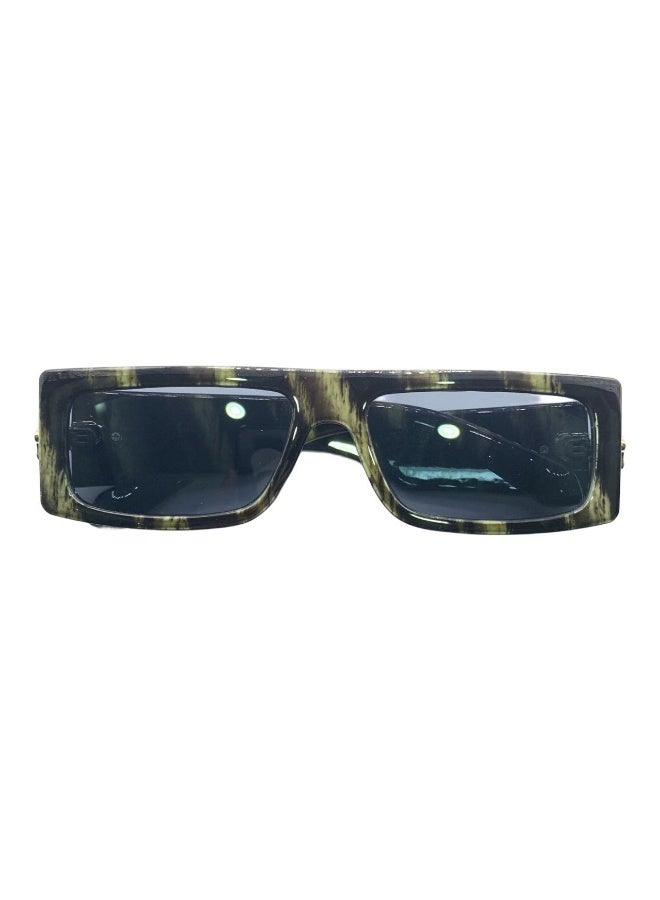 Influence Germany - Stylish Rectangular Sunglasses with Dark Green Tortoise Frames - Image 5