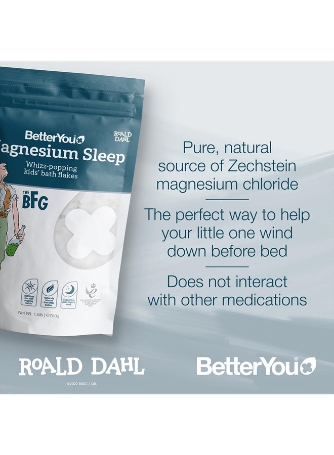 BetterYou Magnesium Sleep Whizz-Popping Kids' Bath Flakes | Pure Zechstein Magnesium Chloride | Aids Relaxation Before Bedtime| Made by BetterYou in Collaboration with The Roald Dahl Story Company - Image 5