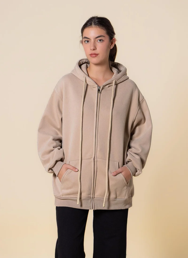 SHAPES COMFORT ZIPPER HOODIE