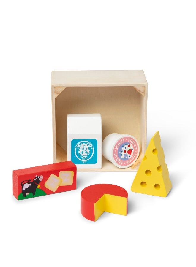 Melissa & Doug مجموعة ألعاب الطعام الخشبية من ميليسا ودوج - الألبان - Image 3