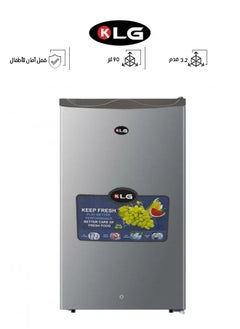 KLG ثلاجة باب واحد - 3.2 قدم - 90 لتر - استيل - فضي - KLG-DR100  - Image 1