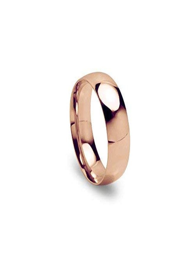 SILVERLINE JEWELRY Stainless Steel Rose Gold Flashed 6mm Comfort Fit Wedding Band Ring Size 13 - Image 2