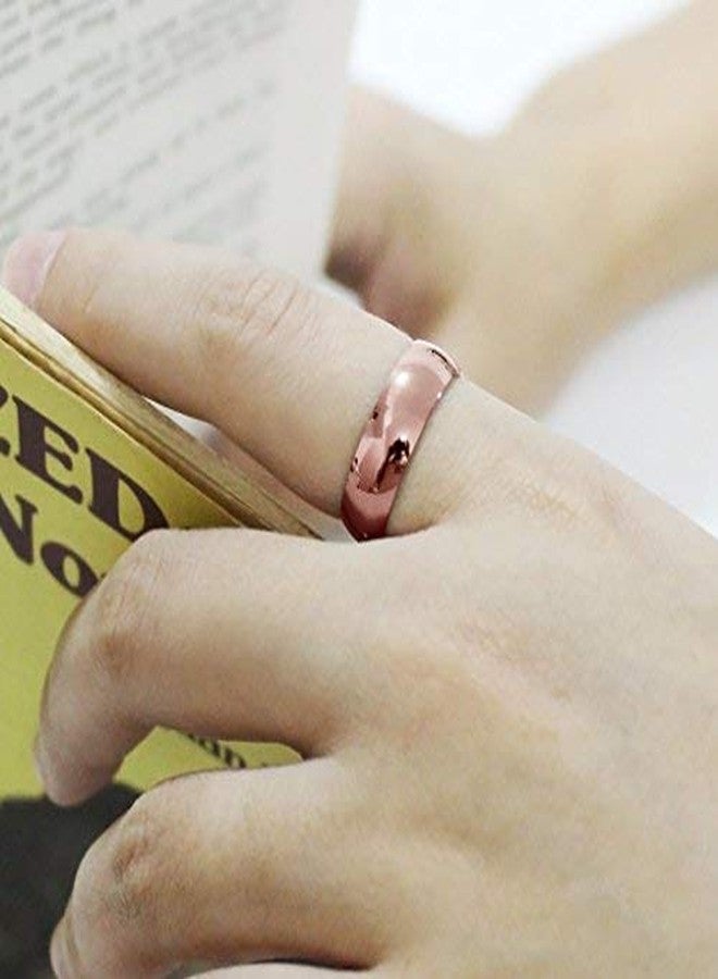 SILVERLINE JEWELRY Stainless Steel Rose Gold Flashed 6mm Comfort Fit Wedding Band Ring Size 13 - Image 3