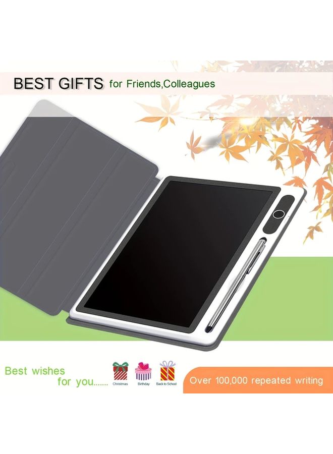 Innovative Portable LCD Electronic Notebook Reusable Handwriting Tablet Battery Powered Digital Notepad With Protective Case Black And Rose Red Home Office School Use Notetaking Device Durable Writing Surface Gift For Professionals - Image 1