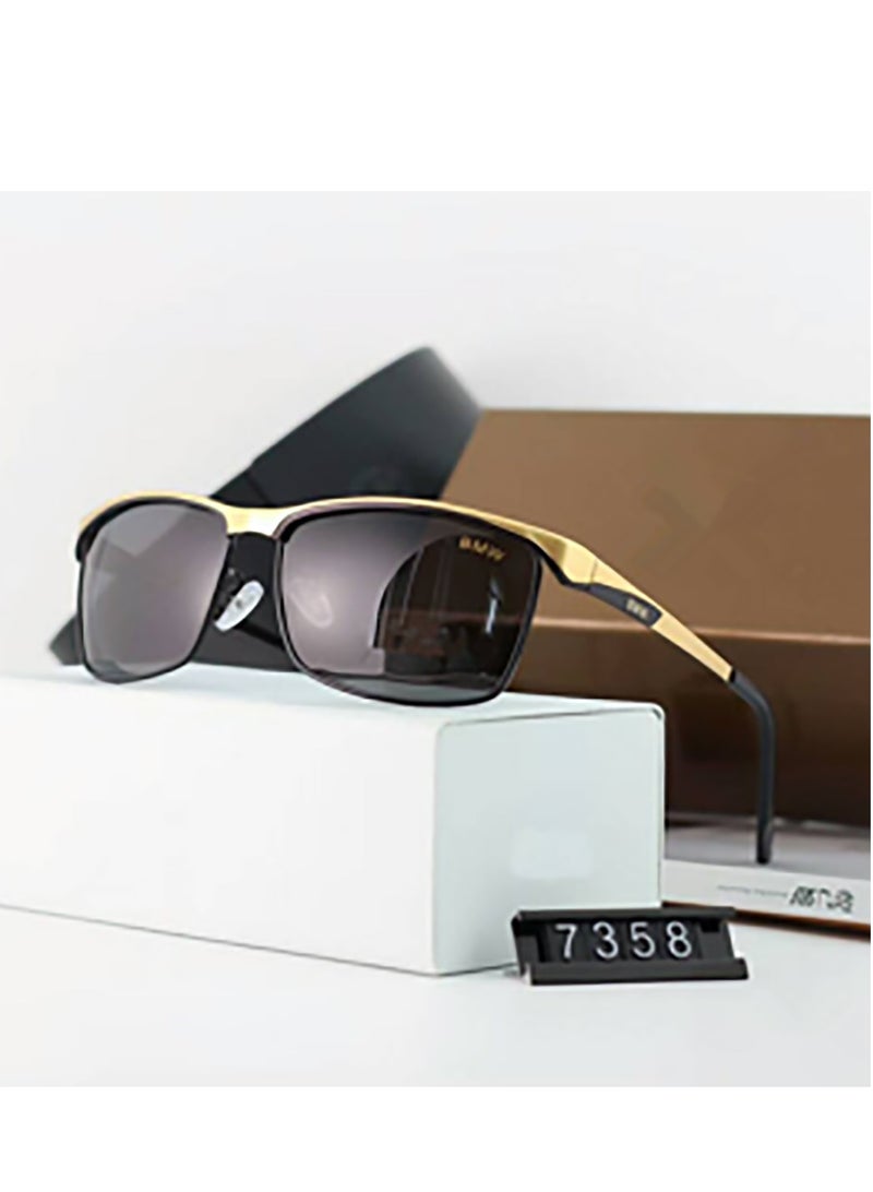 BMW Stylish Gold - Framed Black - Lens Sunglasses