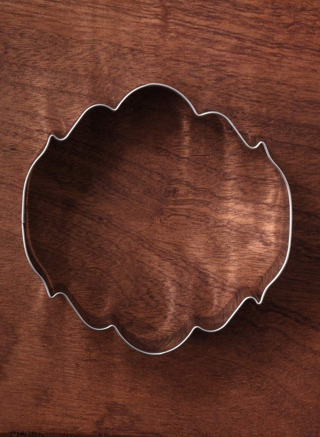 LILIAO Plaque Oval Cookie Cutter - 4.4 x 3.2 inches - Stainless Steel - Image 4