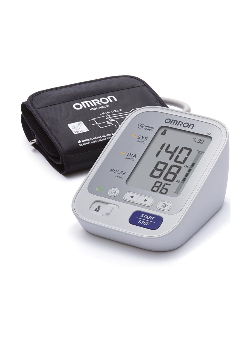 Omron M3 Comfort Digital Blood Pressure Monitor – Upper Arm, Automatic, Easy Wrap Cuff