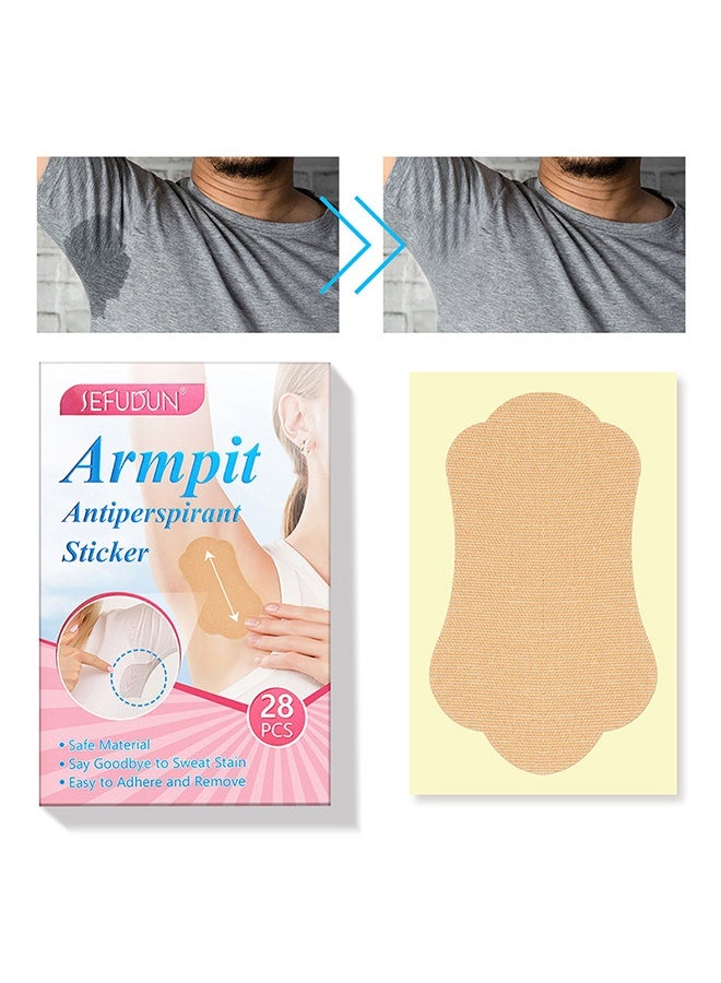Sefudun 28 Pcs Armpit Antiperspirant Sticker for Women and Men Underarm Sweat Pads, Invisible Disposable Sweat-Absorbing Stickers, Anti-Underarm Odor and Odor Underarm Antiperspirant Stickers - Image 2