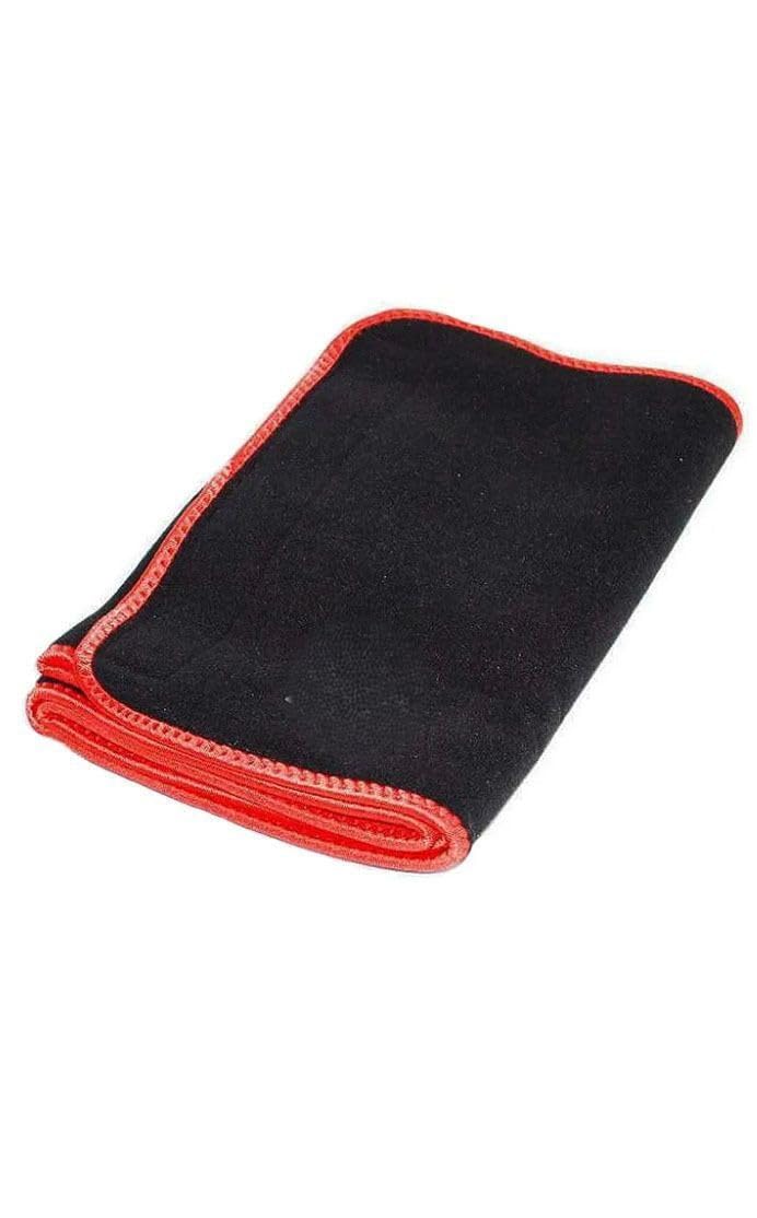 YC Support Adjustable Waist Support Belt with Compression Band - Black with Red Trim - Image 3