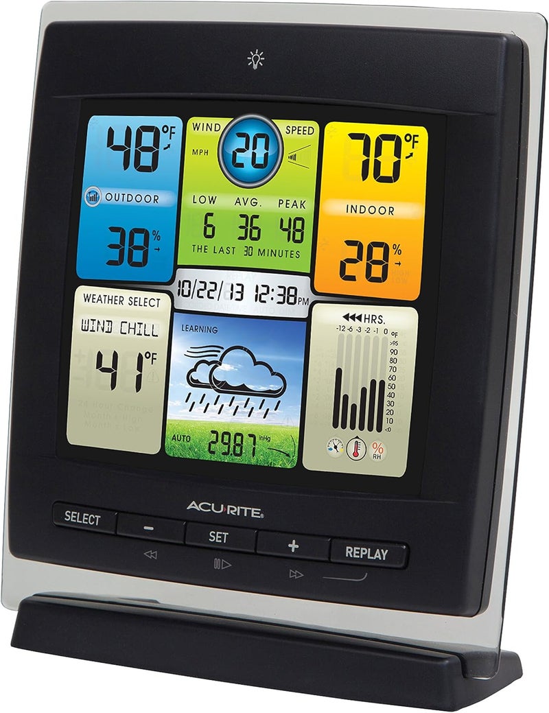 Acurite Notos (3-in-1) Weather Station for Indoor/Outdoor Temperature, Humidity, and Wind Speed (00589M), 1.5, Full Color - Image 2