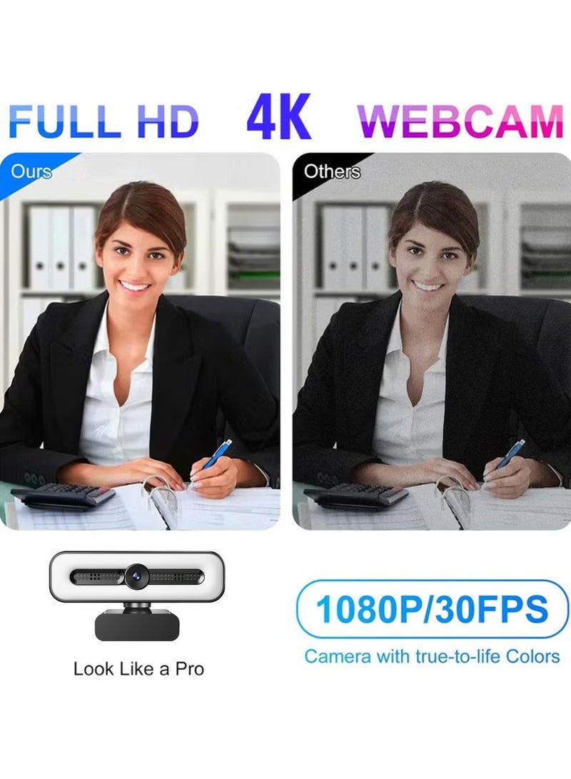 إكس ليفيل كاميرا ويب 4K مع ميكروفون لسطح المكتب - Image 3