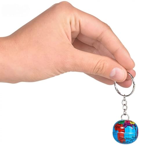 Rhode Island Novelty 1" Globe Keychain - Image 2