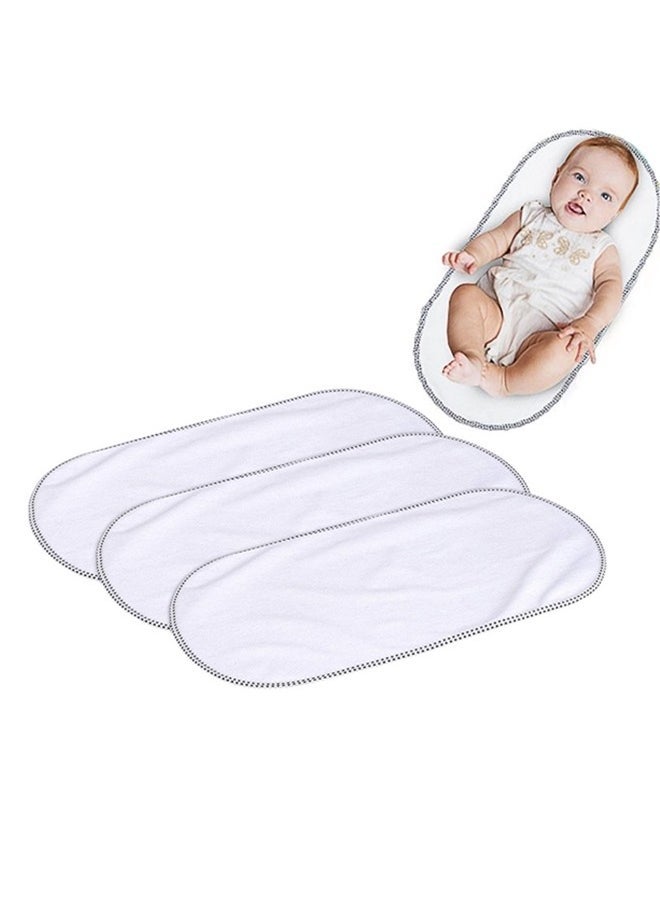 Beauenty 3-pack Baby Waterproof Diaper Pad Liner,Allergy-Proof And Super Soft,washable Reusable Diaper Leak Cover,Changing Pad Cover,Suitable For Newborn Boys And Girls(30*60cm,White)  - Image 1