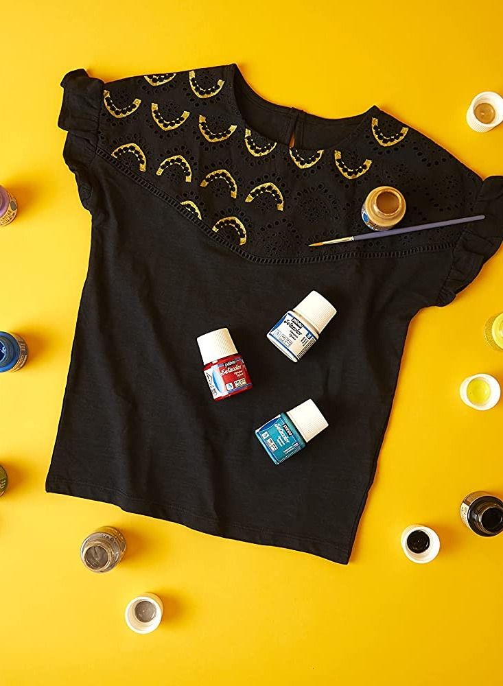 Pebeo Setacolor Opaque Fabric Paint 45 ml Chocolate - Image 4