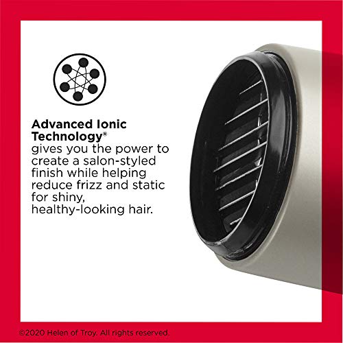REVLON Turbo Hair Dryer with Advanced Ionic Technology, Ceramic Coating | Turbo Heat and Cold Shot Features, 1875 Watts for Fast Drying and Shine (Silver) - Image 2