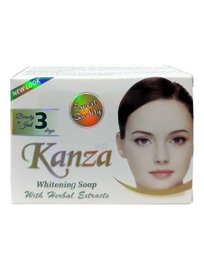 كنزه Kanza Whitening Herbal Extracts Body Soap White 85grams