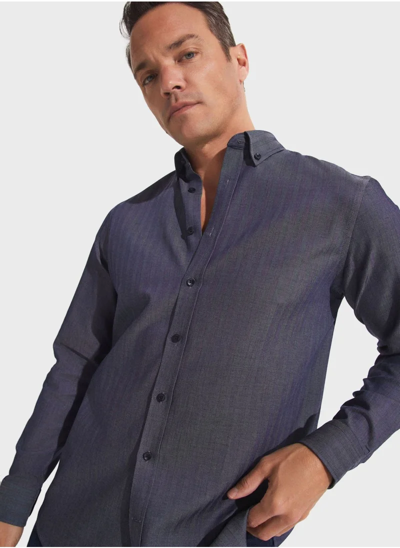 JUNE Essential Patterned Regular Fit  Shirt