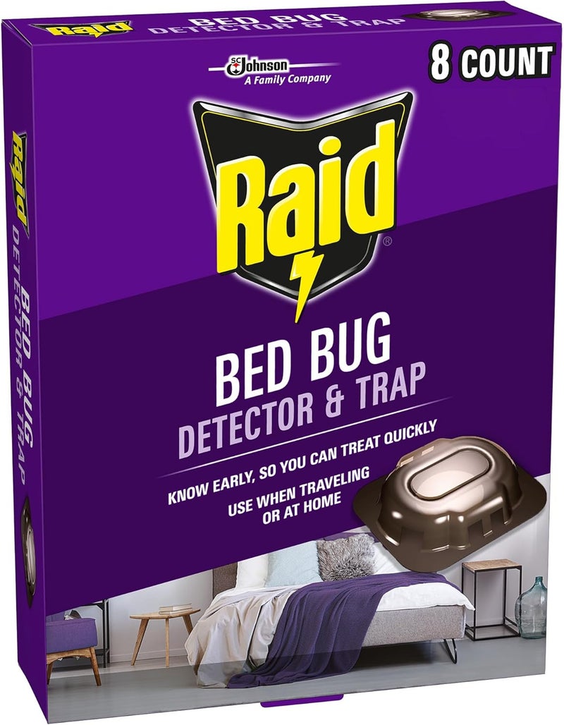 RAID Bed Bug Detector & Trap, 8 ct - Image 1