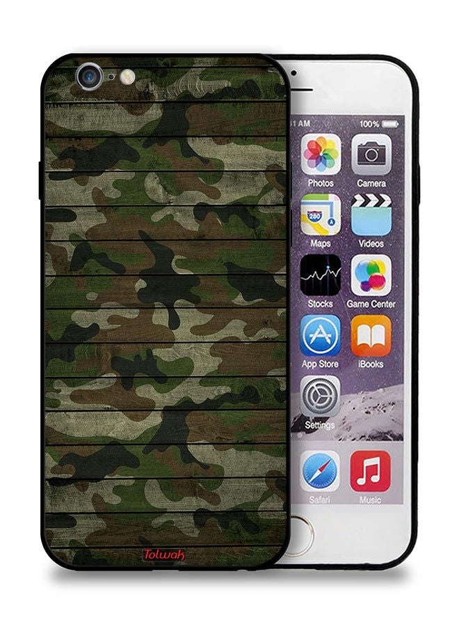 Tolwak Apple iPhone 6/6s Plus Protective Case Camouflage Wooden Pattern - Image 1