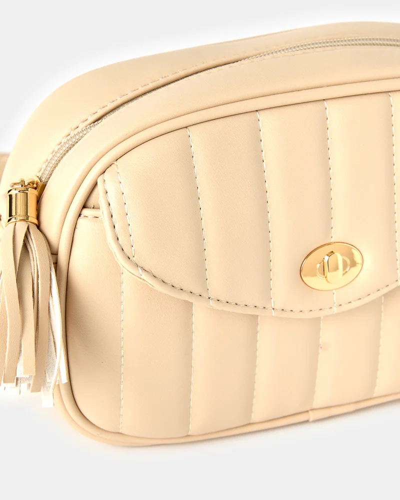 REDTAG Women Beige Messenger Bag