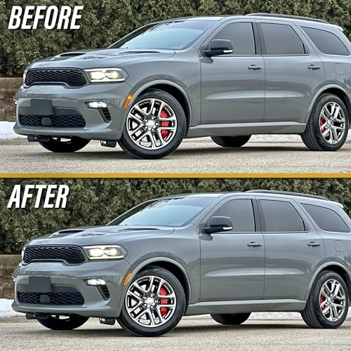 USR UNIQUE STYLE RACING USR 21-25 D6U SUV Side Marker Light – Front Smoked Parking Lamps (Left + Right) Pair - Compatible with 2021-2025 Dodge Durango All Models such as SXT, GT, R/T, SRT 392 (SMOKE LENS w/AMBER LED) - Image 4