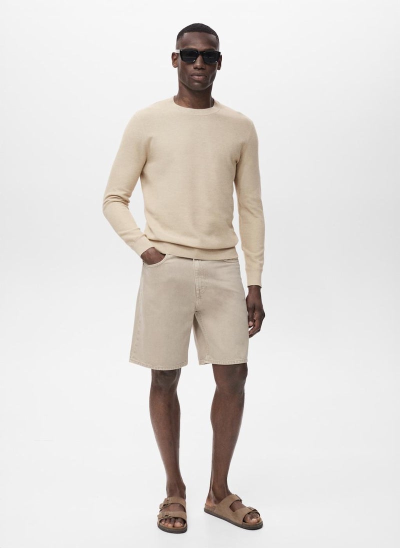 Mango Man Microstructured cotton knitted sweater - Image 5