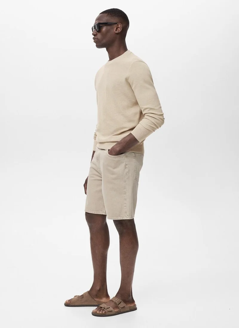 مانجو مان Microstructured cotton knitted sweater