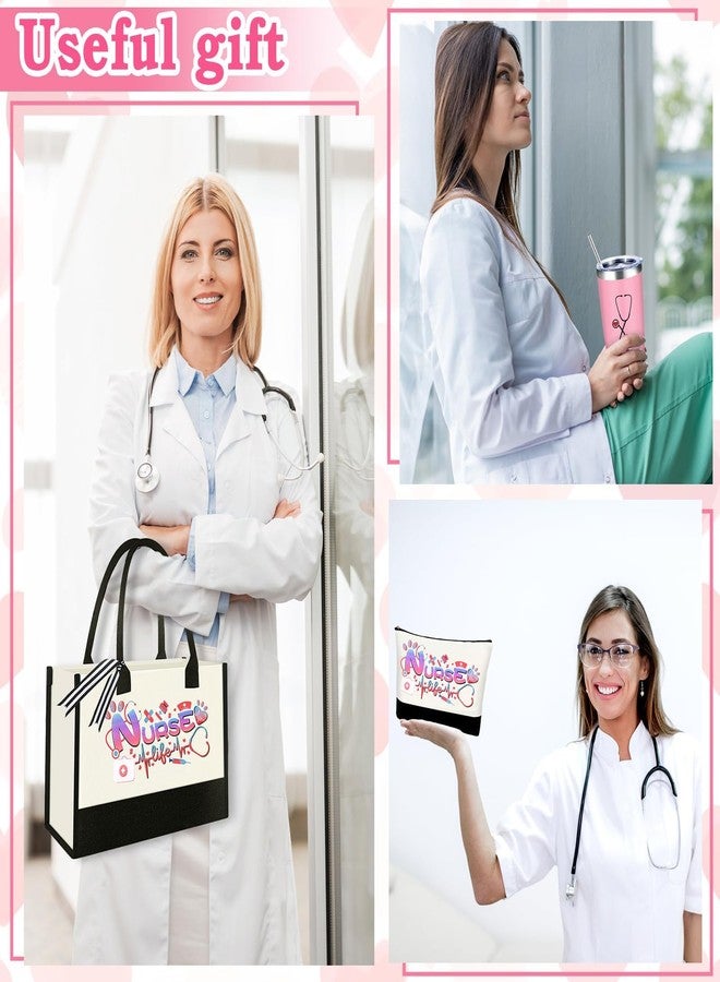 أولجا هدايا عيد الميلاد للممرضات، مجموعة هدايا أسبوع تخرج الممرضات 2025، هدايا تقديرية مضحكة للممارسات، صندوق هدايا للممرضات، حقيبة قماشية، حقيبة مستحضرات تجميل، جوارب، كوب نبيذ، سلسلة مفاتيح، أساور. - Image 5