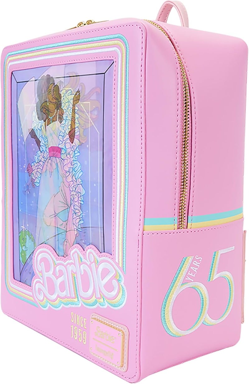 Loungefly Loungefly Barbie 65th Anniv Doll Box Triple Lenticular Mini Backpack  Barbie Accessories Standard - Image 5