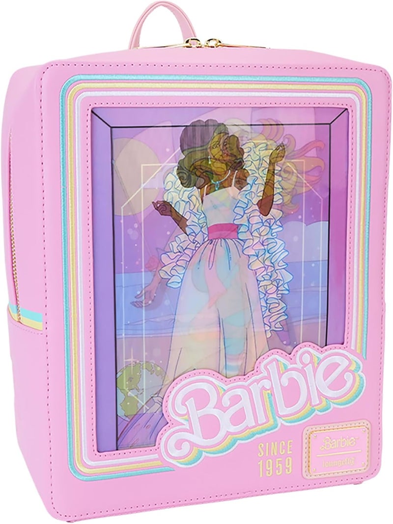 Loungefly Loungefly Barbie 65th Anniv Doll Box Triple Lenticular Mini Backpack  Barbie Accessories Standard - Image 2