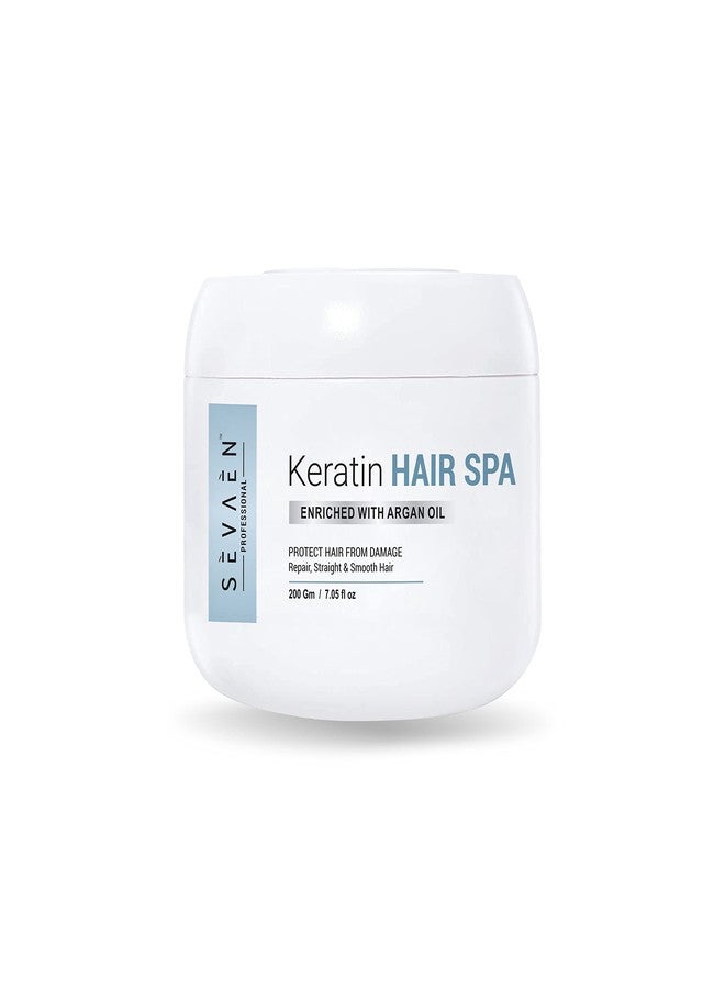 SEVAEN Keratin Smooth Deep Smoothening Spa, with Argan Oil and Sea butter, for Frizz-Free hair up to 72 hours & Salon-like smooth hair at home, Recommended by Professional|200gm. - Image 2