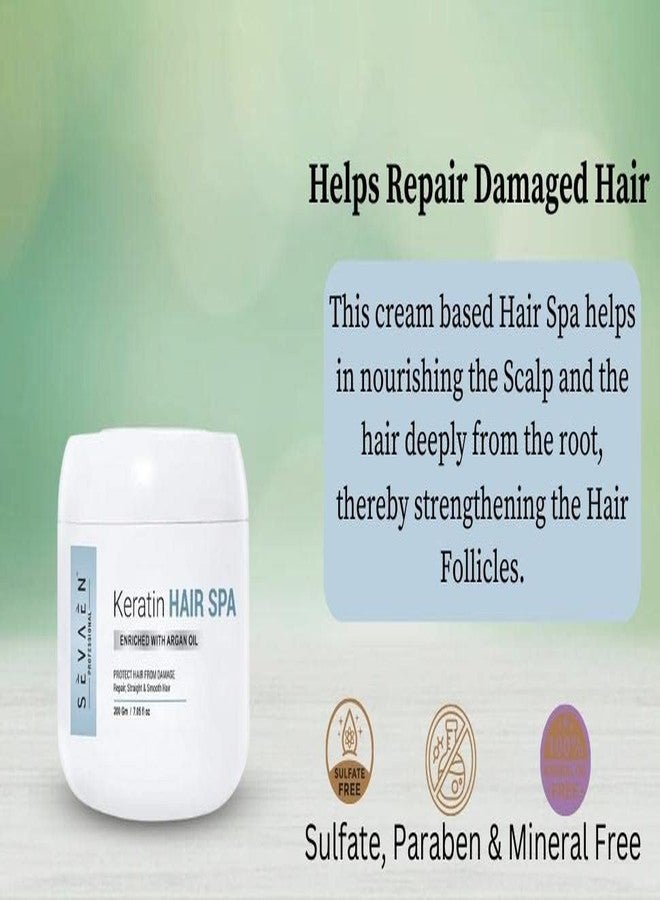SEVAEN Keratin Smooth Deep Smoothening Spa, with Argan Oil and Sea butter, for Frizz-Free hair up to 72 hours & Salon-like smooth hair at home, Recommended by Professional|200gm. - Image 5