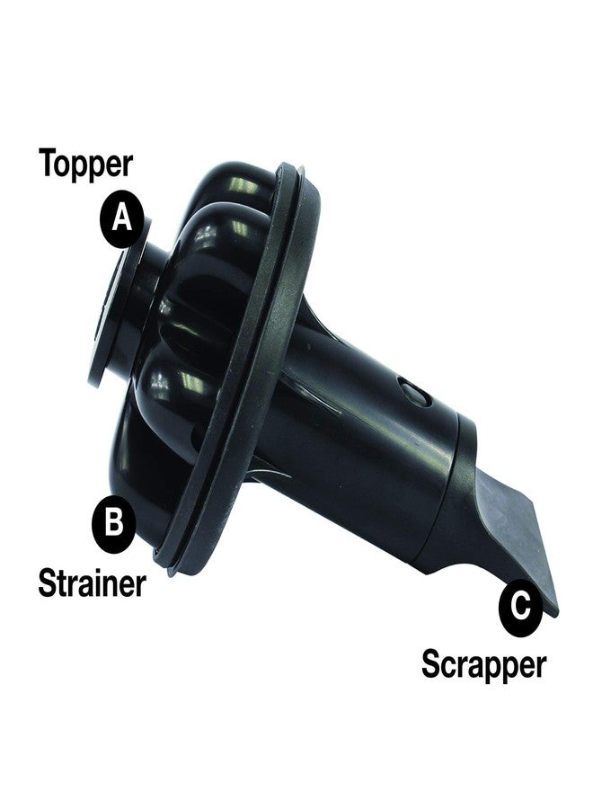 Danco 10768A | Disposal Genie II Garbage Disposal Strainer and Stopper, Kitchen Sink Drain Splash Guard with Food Scraper, Black, 1-Pack - Image 5